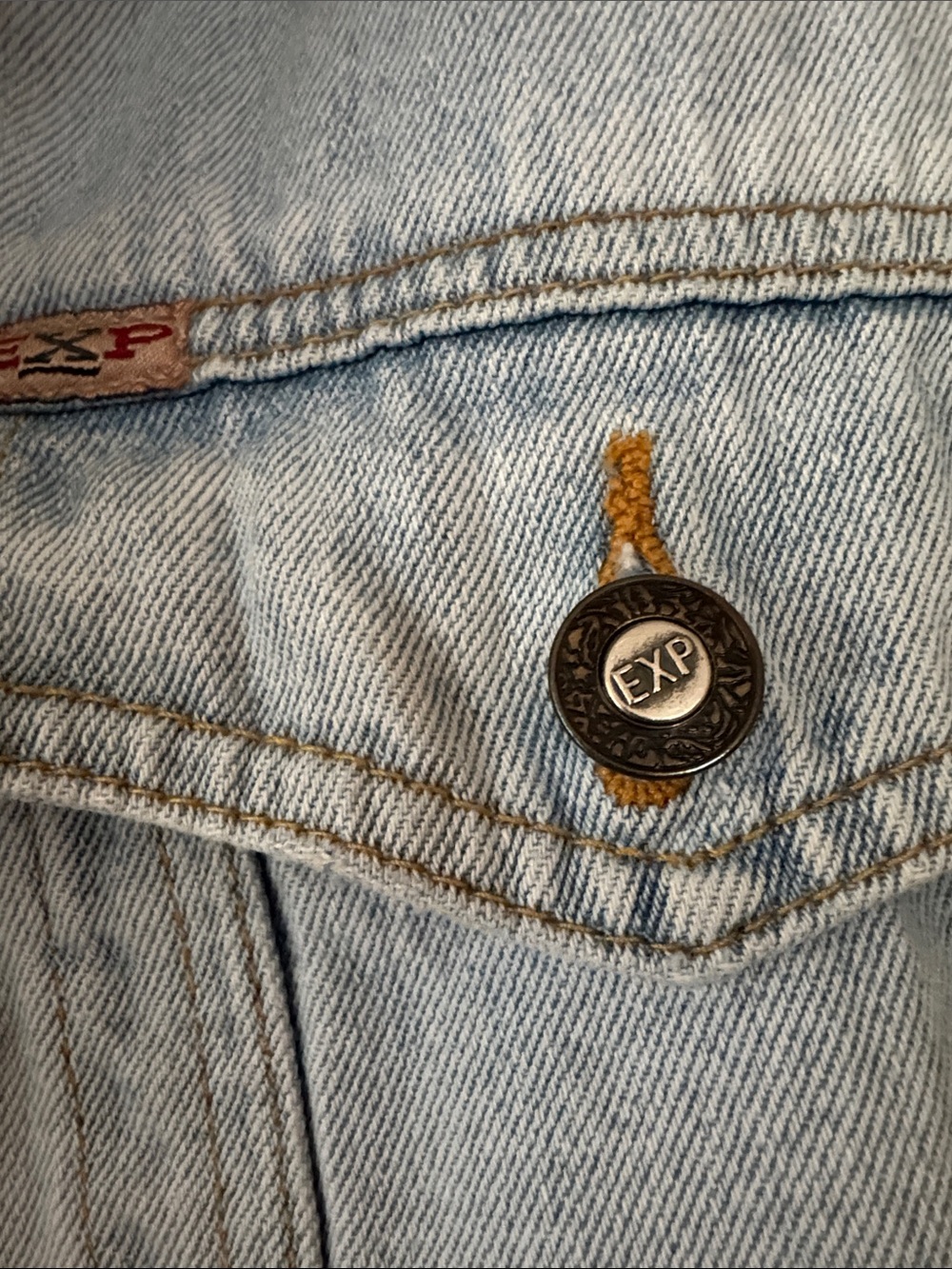 Light Wash Denim Jacket - by Express. Classic Style that never outdated. Size S - Picture 3 of 9